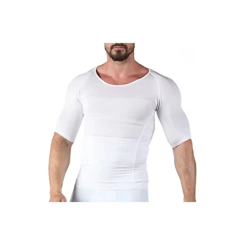 MPROPIA - Polera Compresión Hombre Faja Camiseta Reductora Hombre 779