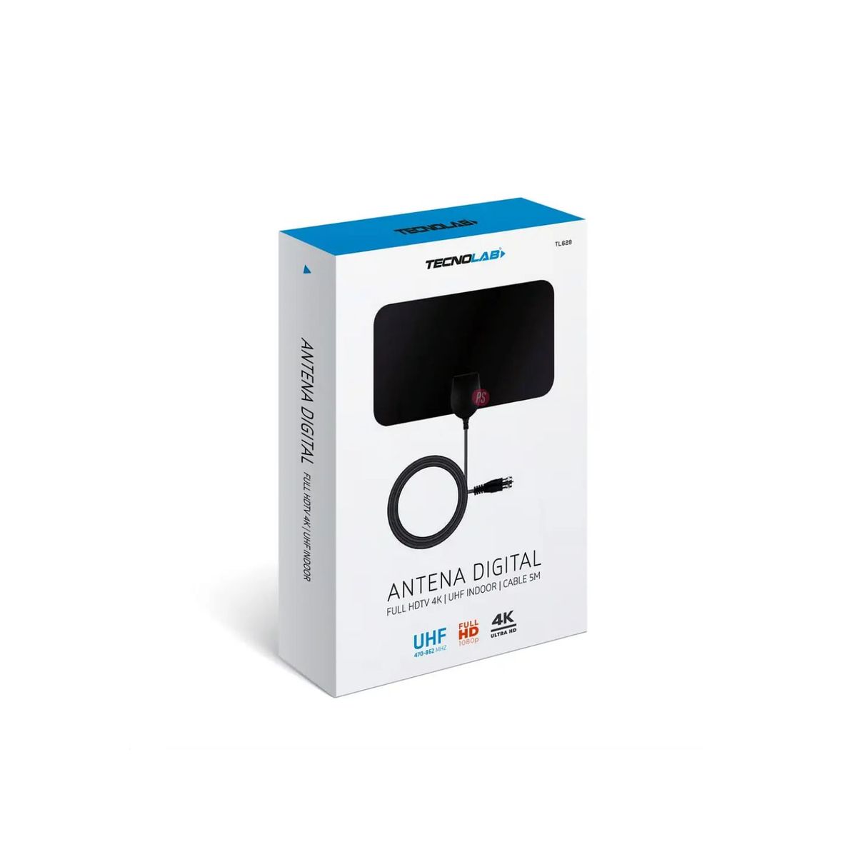 TECNOLAB - Antena Digital TV Exterior 3 A 5dB Cable de 3mts - PS