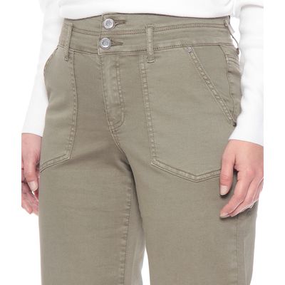 Imagen 2 del producto PANTALON CROP CARGO TIRO ALTO PRETINA MEDIA 2 BOTONES