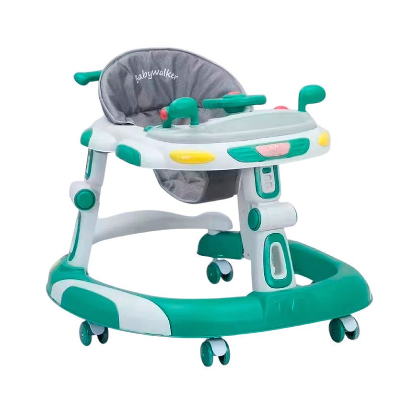 MUNDO ONLINE - Andador Caminadora Bebe Plegable Autito con Sonido Verde