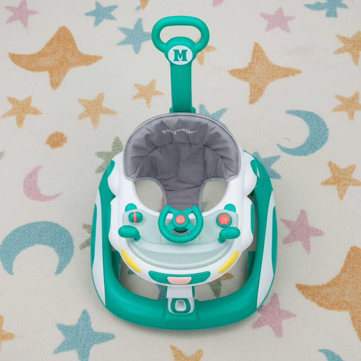 MON PETIT - Andador Caminadora Bebe Plegable Autito con Sonido Verde