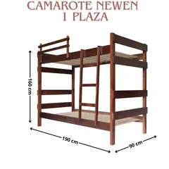 LAS ARAUCARIAS - Camarote Newen Chocolate 1 plaza Desmontable