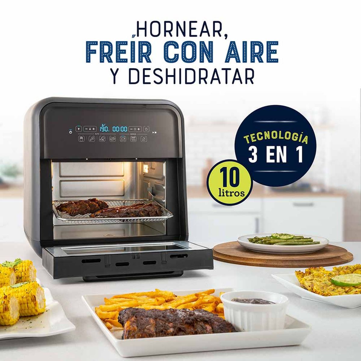 OSTER - Súper freidora de aire Oster® 10 litros CKSTAFOV3