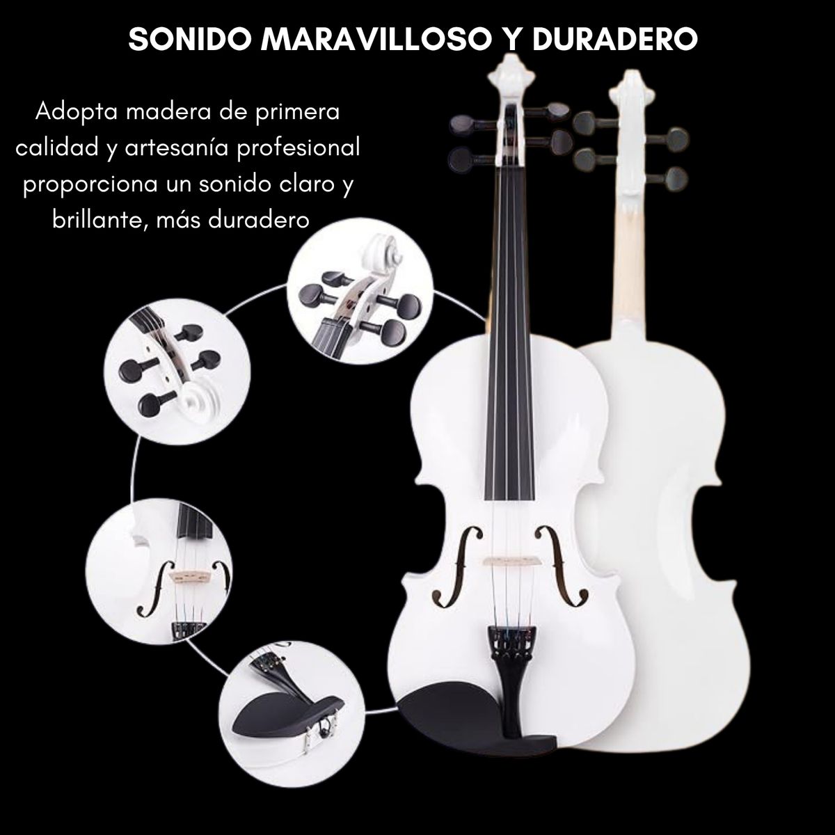 GENERICO - Acustico Ibrah Music Estuche Y Arco + Accesorios