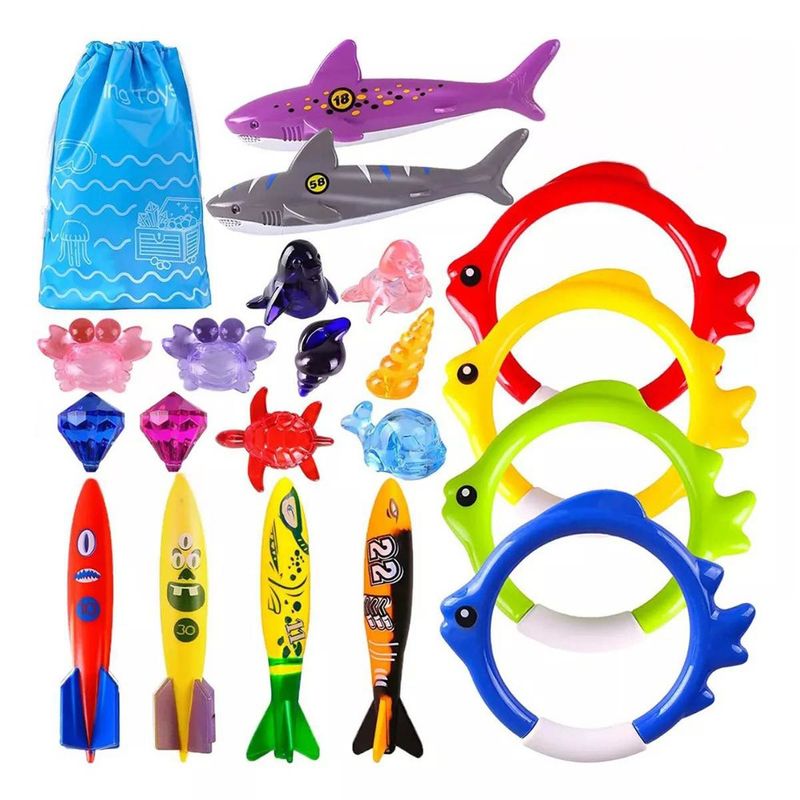 MUNDO MAGIA - Set Juegos De Buceo En Piscina O Playa Para Niños Colorido