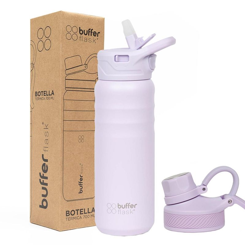 BUFFER FLASK - Termo Botella Agua Termica Acero Inox Buffer - Lila