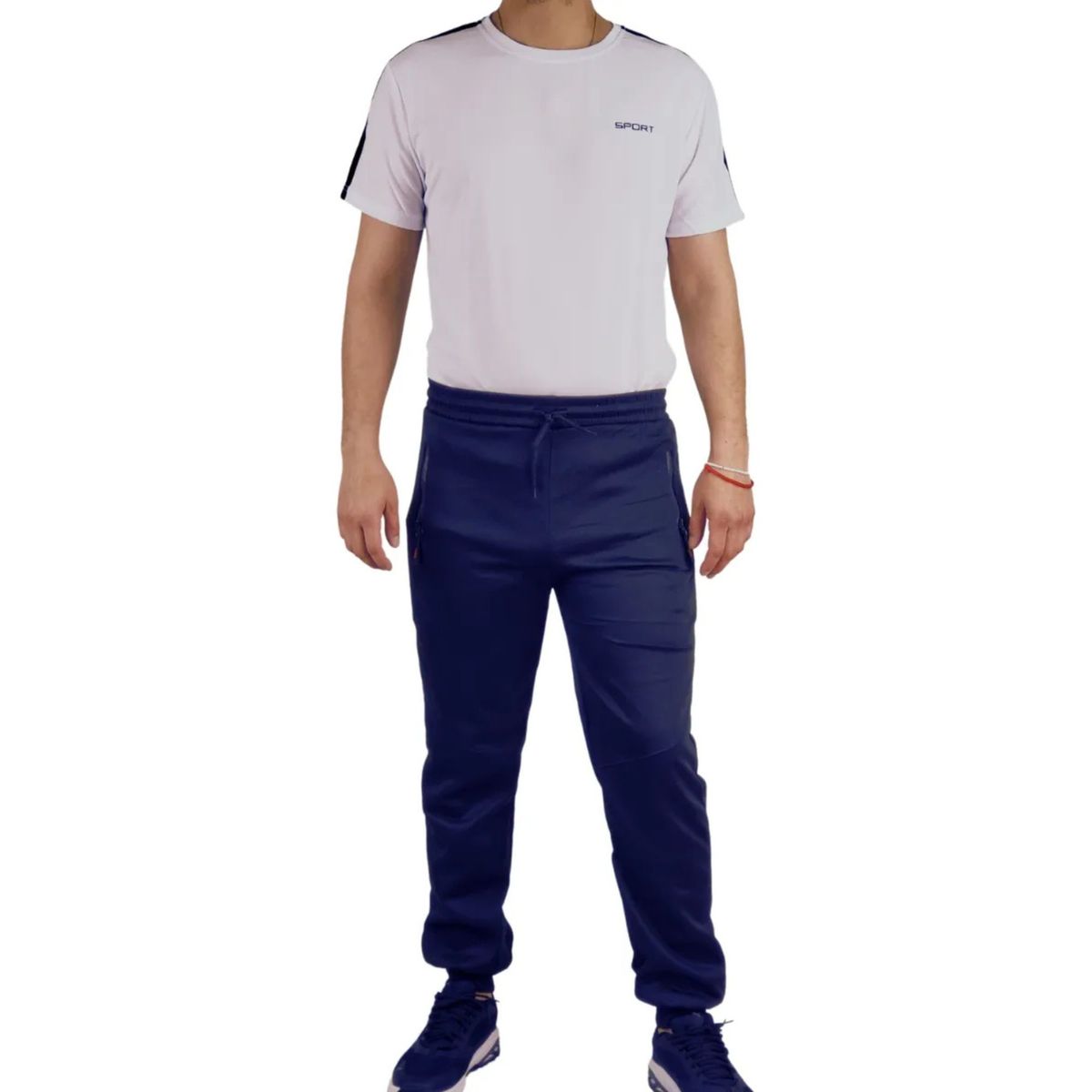 LOOK SHOP - Pantalón Buzo Hombre. Forro Polar. Jogger Slim Fit. 250