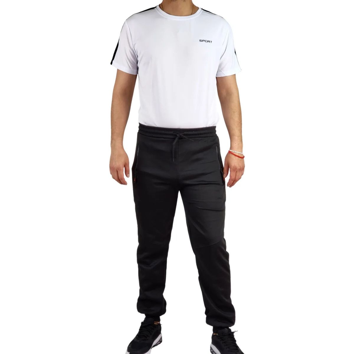 LOOK SHOP - Pantalón Buzo Hombre. Forro Polar. Jogger Slim Fit. 250