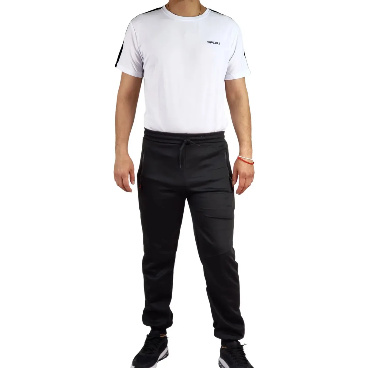 LOOK SHOP - Pantalón Buzo Hombre. Forro Polar. Jogger Slim Fit. 250