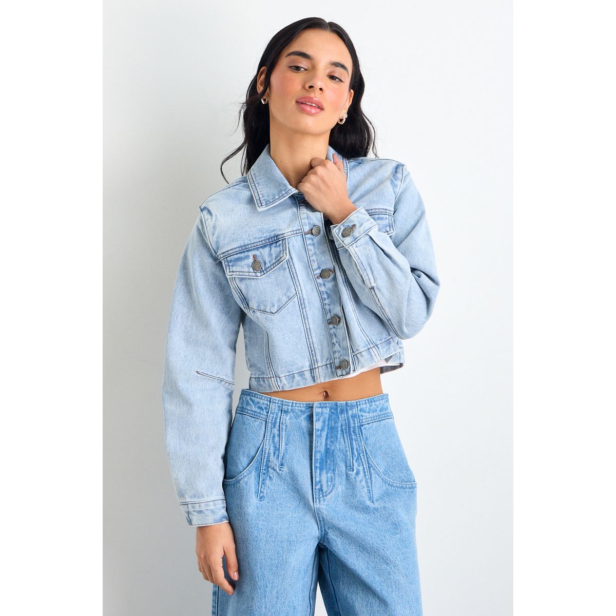 IO - Chaqueta Mujer Celeste Io