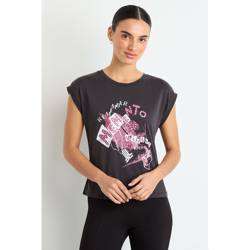 IO - Polera Sin Mangas Mujer Negro IO