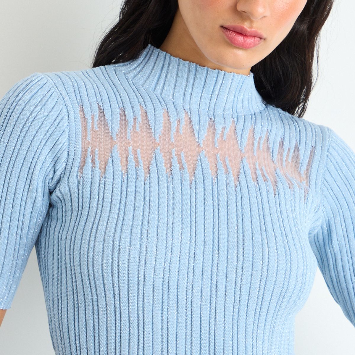 IO - Polera Mujer Celeste IO