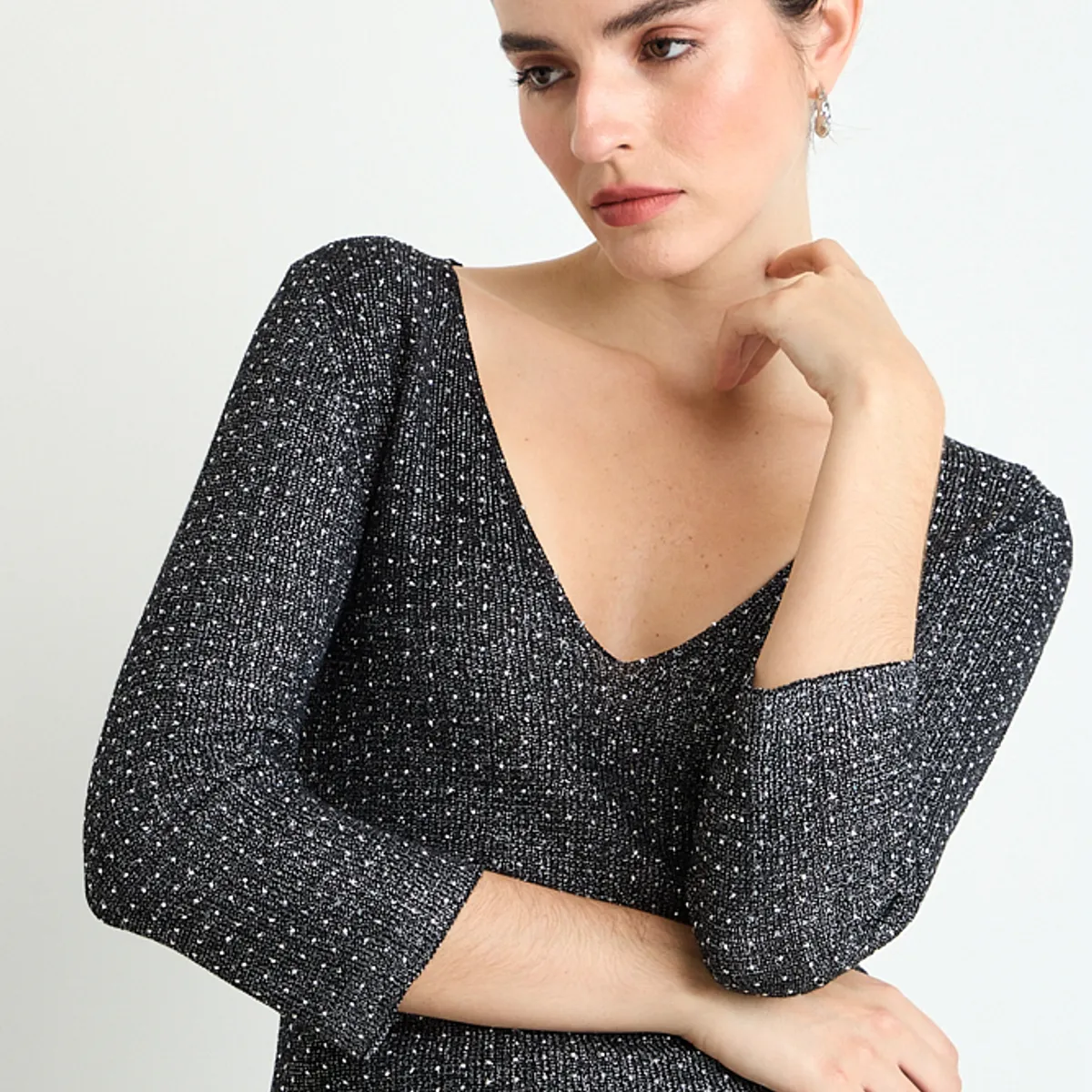 ASH - Polera Manga Larga Mujer Negro Ash