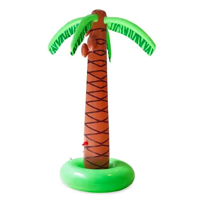 MUNDO MAGIA - Palmera Inflable Rociador De Agua 155cm Piscina Niños Verano