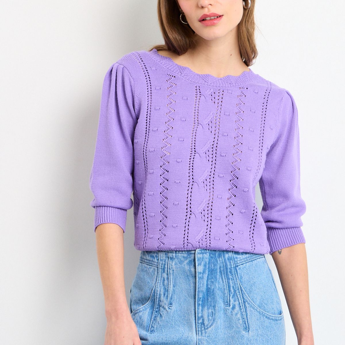 IO - Sweater Mujer Morado IO