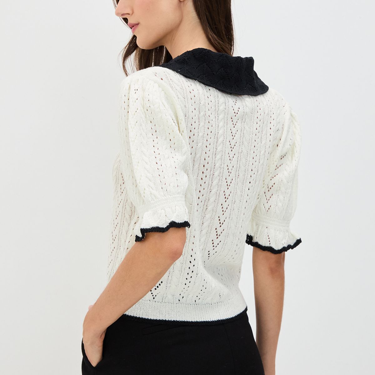 IO - Polera Manga Corta Mujer Crudo IO