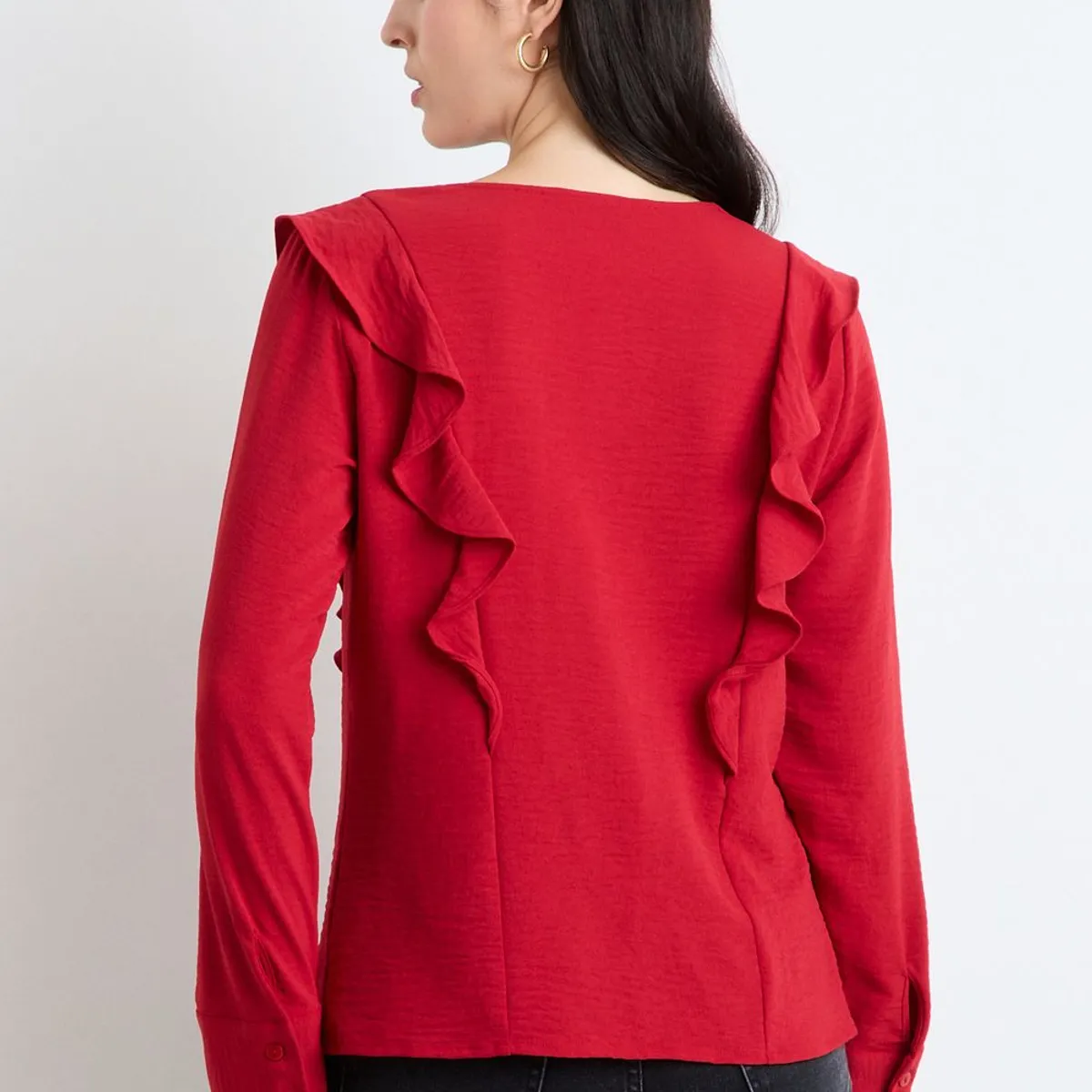 ASH - Blusas Manga Larga Mujer Rojo Ash