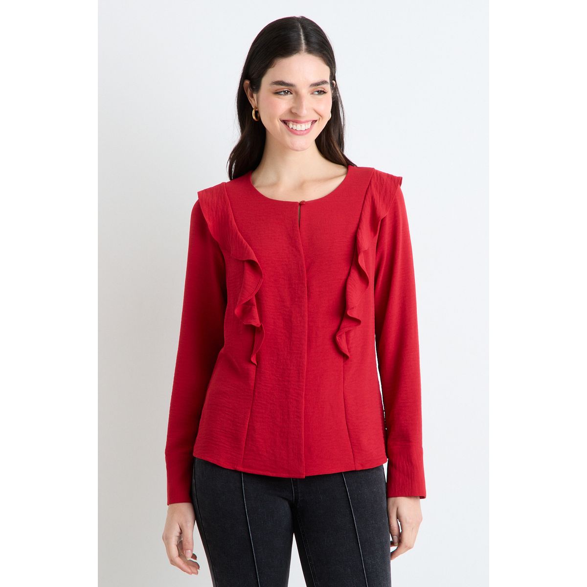 ASH - Blusas Manga Larga Mujer Rojo Ash