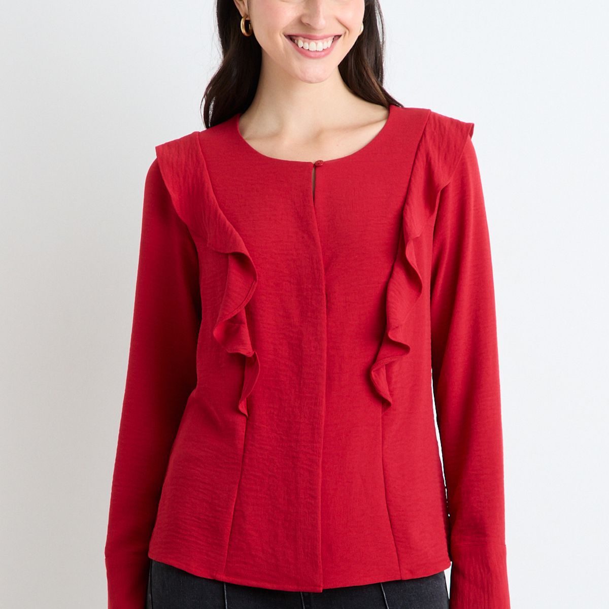 ASH - Blusas Manga Larga Mujer Rojo Ash