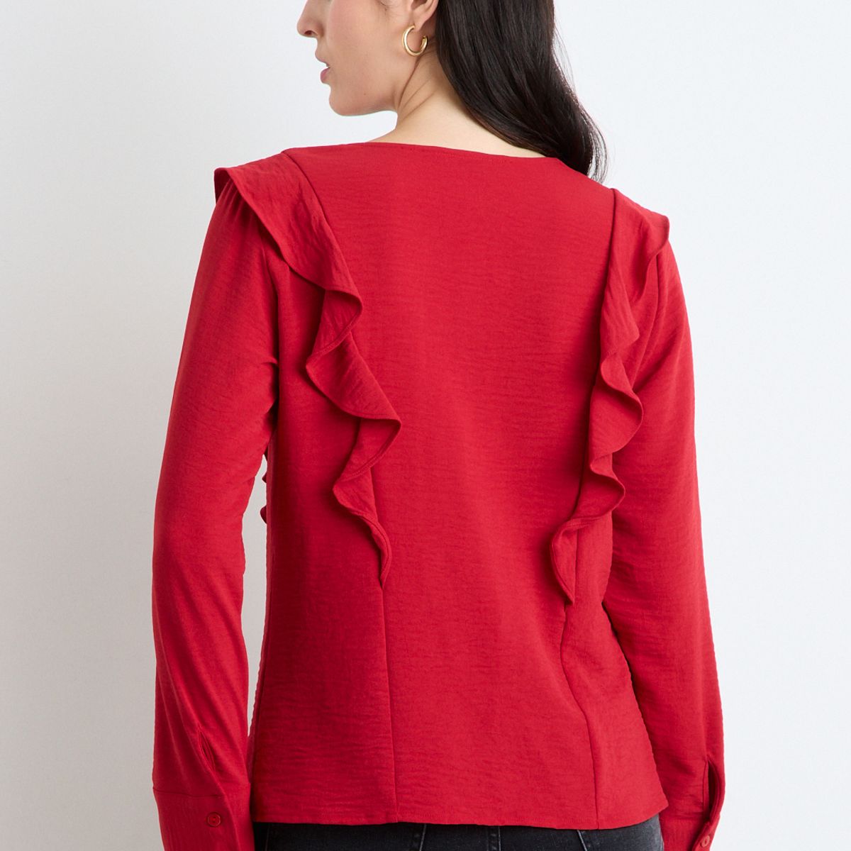 ASH - Blusas Manga Larga Mujer Rojo Ash