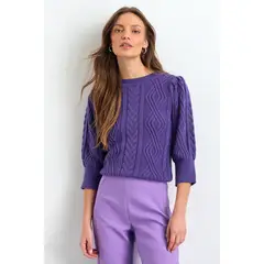 IO - Tejido Mujer Morado