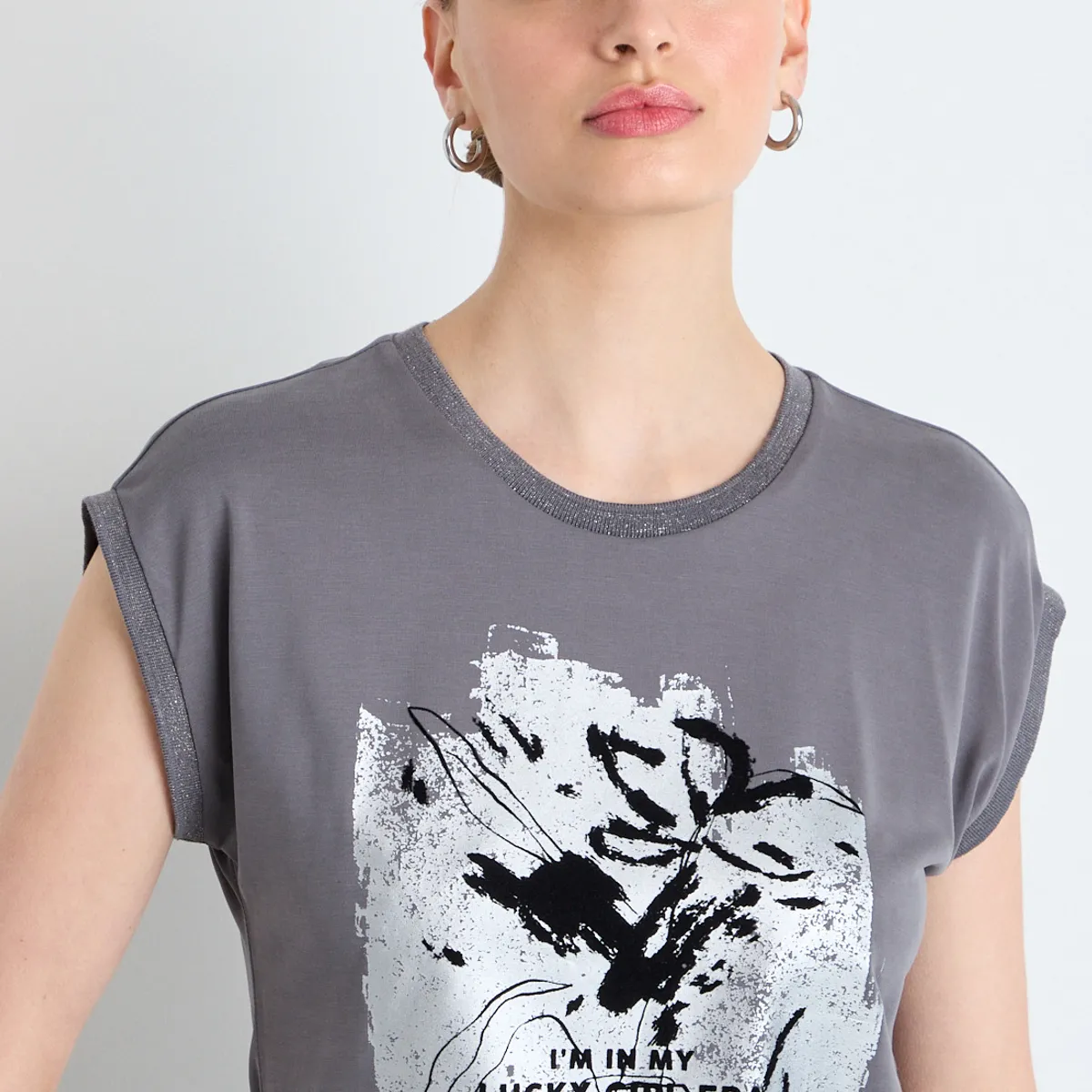 IO - Polera Sin Mangas Mujer Gris IO