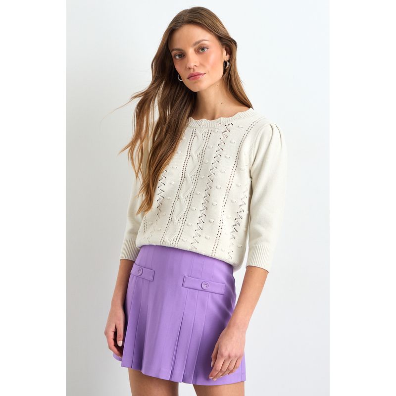 IO - Sweater Mujer Crudo IO