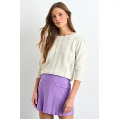 IO - Sweater Mujer Crudo