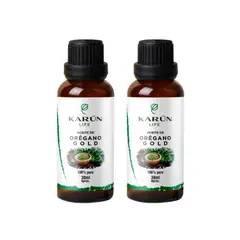 KARUNLIFE - Pack Doble Aceite De Orégano 60 Ml 86%-90% carvacrol Karun Life