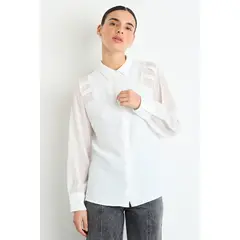 IO - Blusas Manga Larga Mujer Crudo