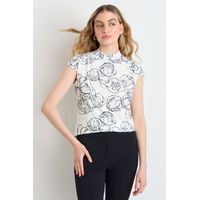 Polera Manga Corta Mujer Crudo