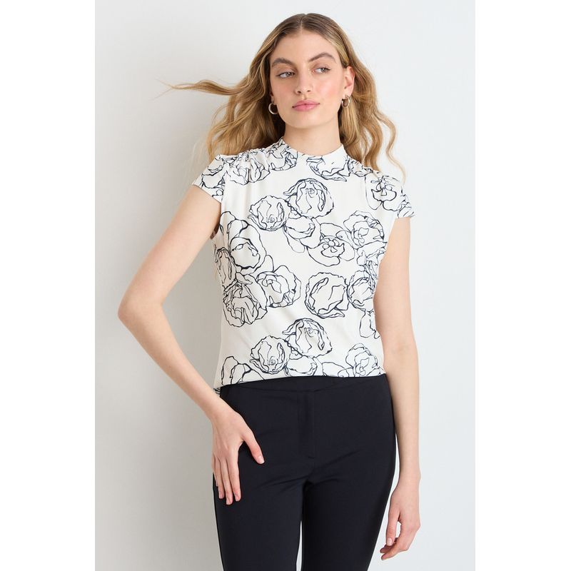IO - Polera Manga Corta Mujer Crudo IO