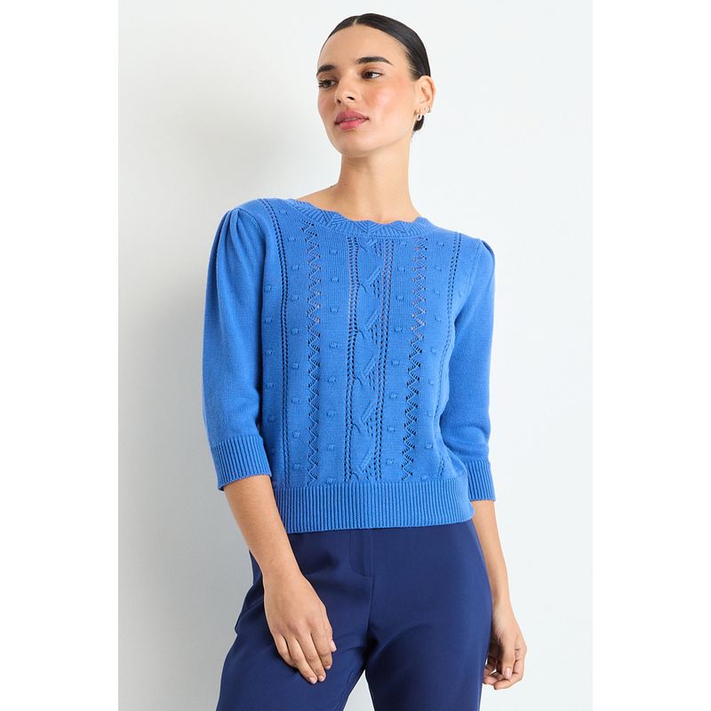 IO - Sweater Mujer Azul IO