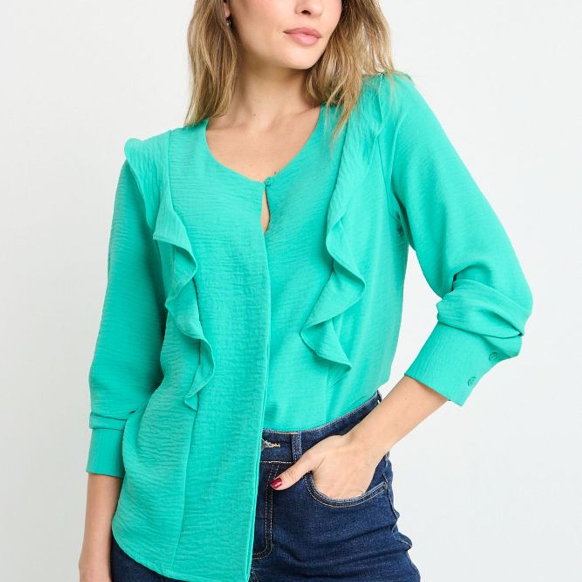 ASH - Blusas Manga Larga Mujer Verde Ash