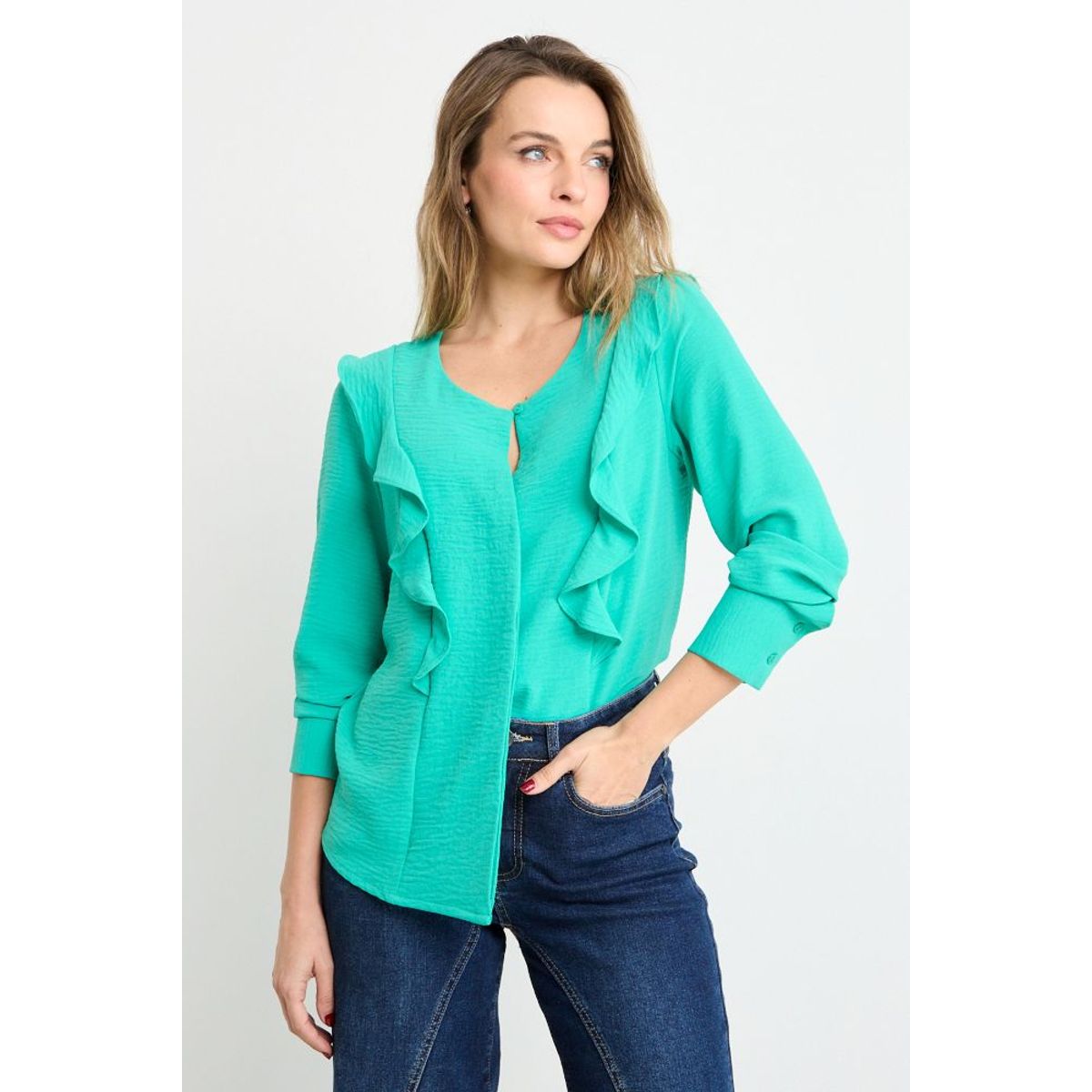 ASH - Blusas Manga Larga Mujer Verde Ash