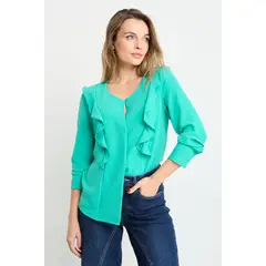 ASH - Blusas Manga Larga Mujer Verde