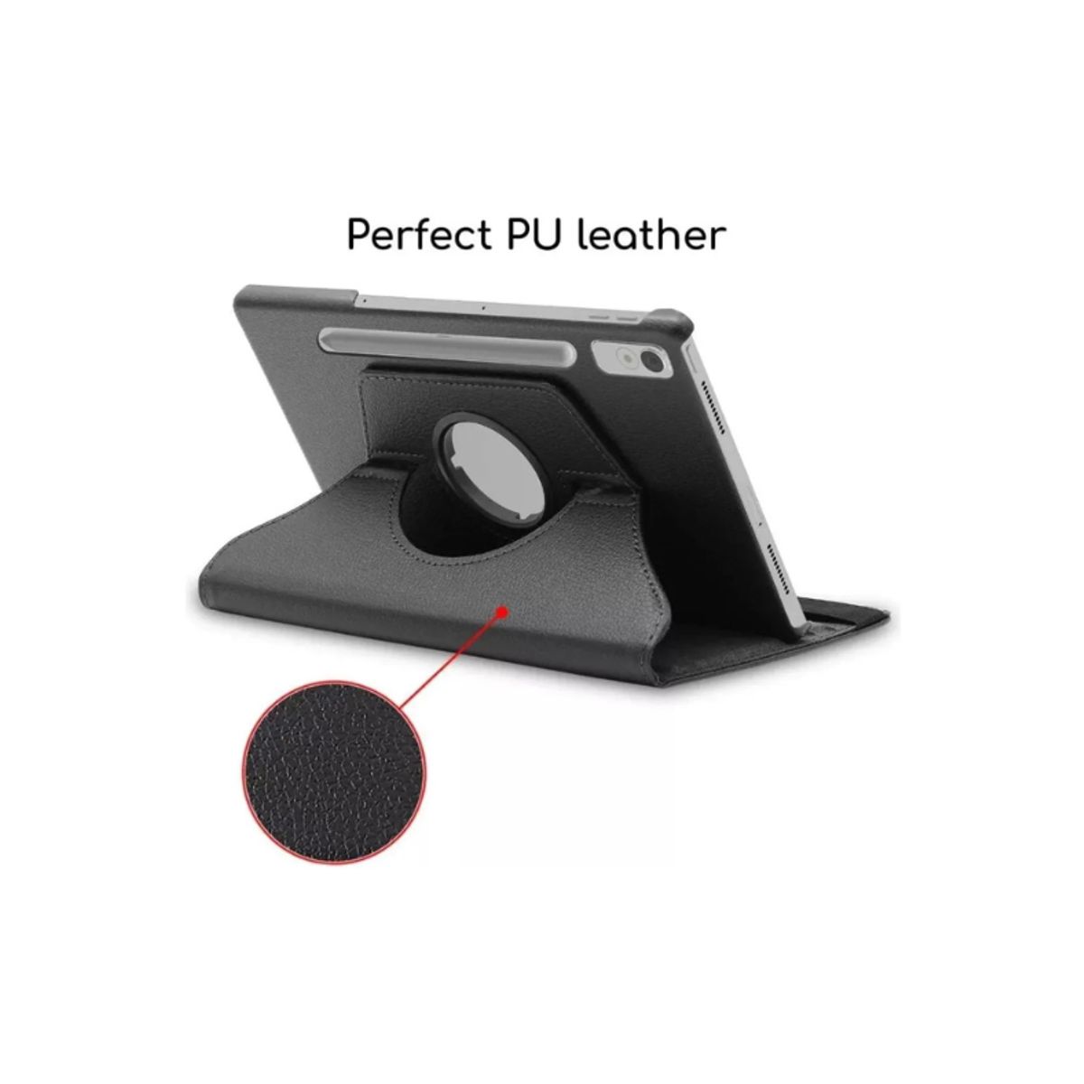 GENERICO - Funda Giratoria 360° Para Lenovo P12 12.7" 2023 - Negro