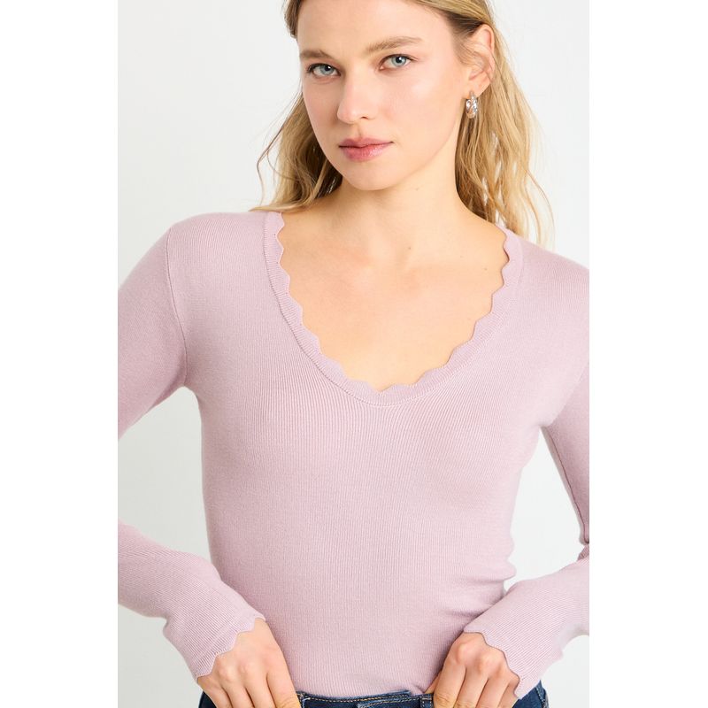 ASH - Polera Manga Larga Mujer Rosa Ash