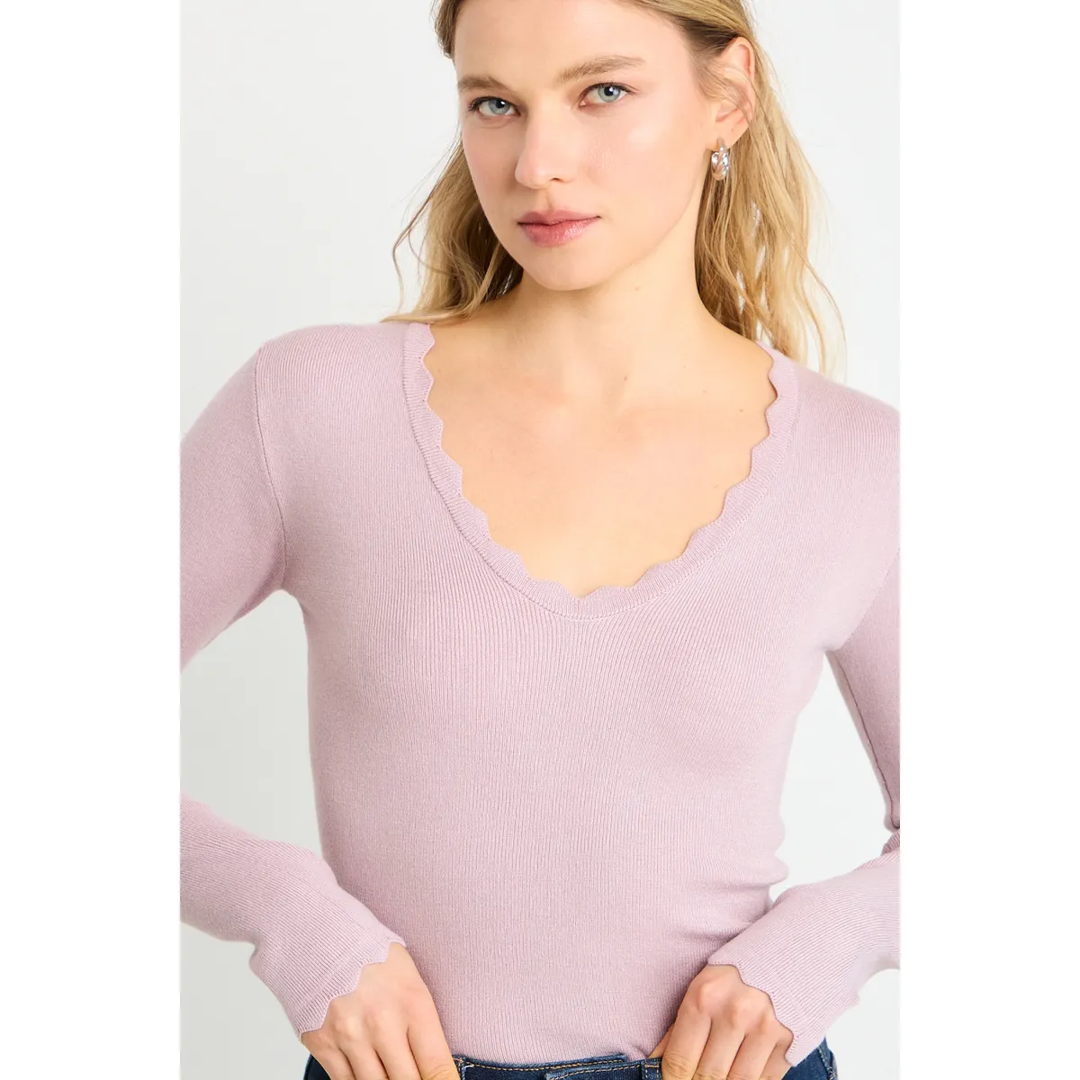 ASH - Polera Manga Larga Mujer Rosa Ash