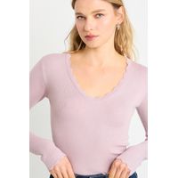 Polera Manga Larga Mujer Rosa