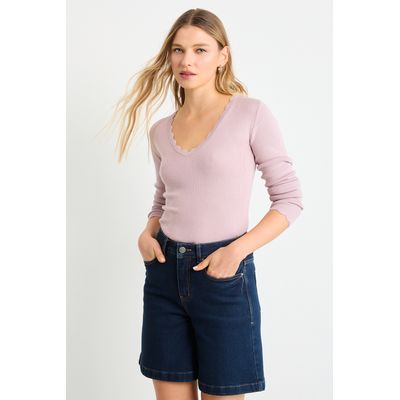 Imagen 2 del producto Polera Manga Larga Mujer Rosa