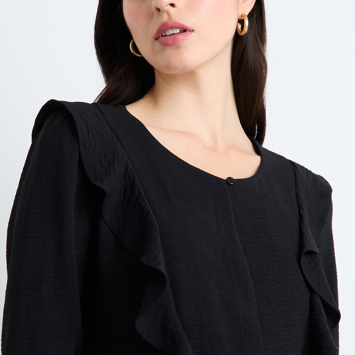 ASH - Blusas Manga Larga Mujer Negro Ash