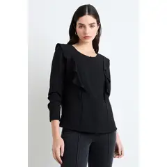 ASH - Blusas Manga Larga Mujer Negro