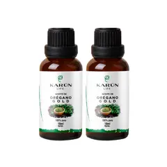 KARUNLIFE - Pack Doble Aceite De Orégano 20 Ml 86%-90% carvacrol Karun Life