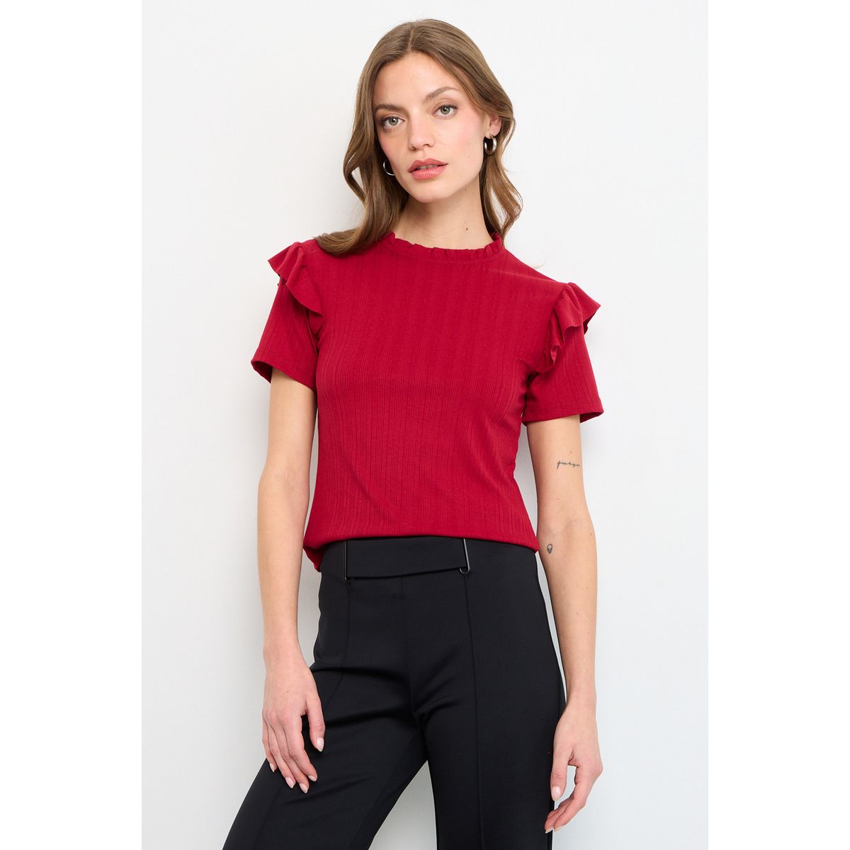 IO - Polera Manga Corta Mujer Rosa IO