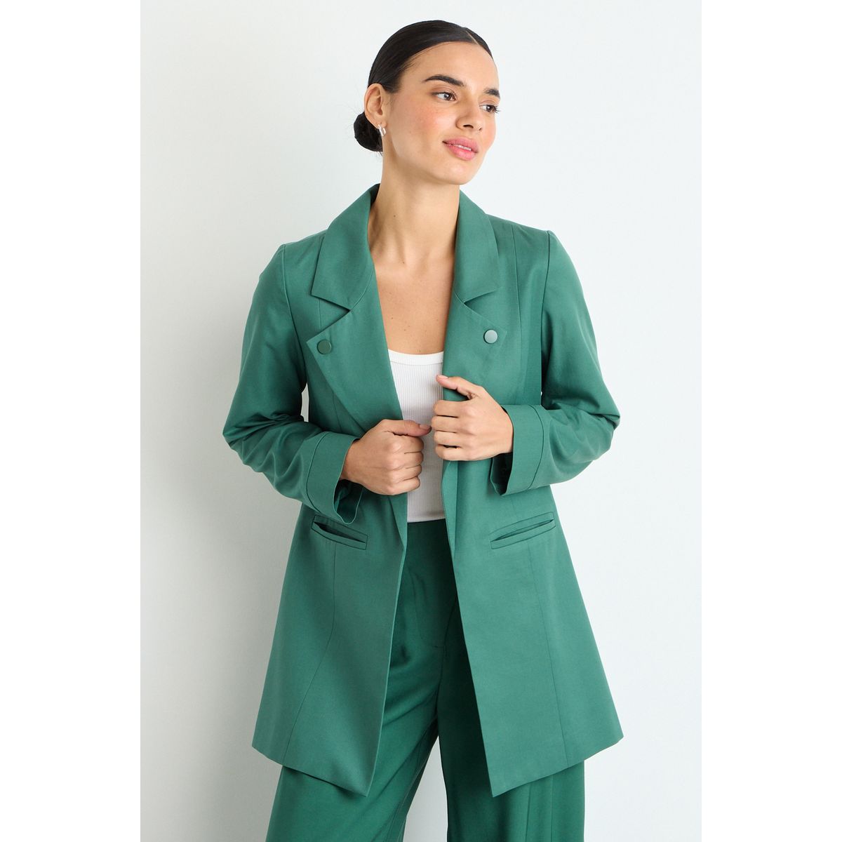 IO - Tapado Abierto Mujer Verde Oliva IO