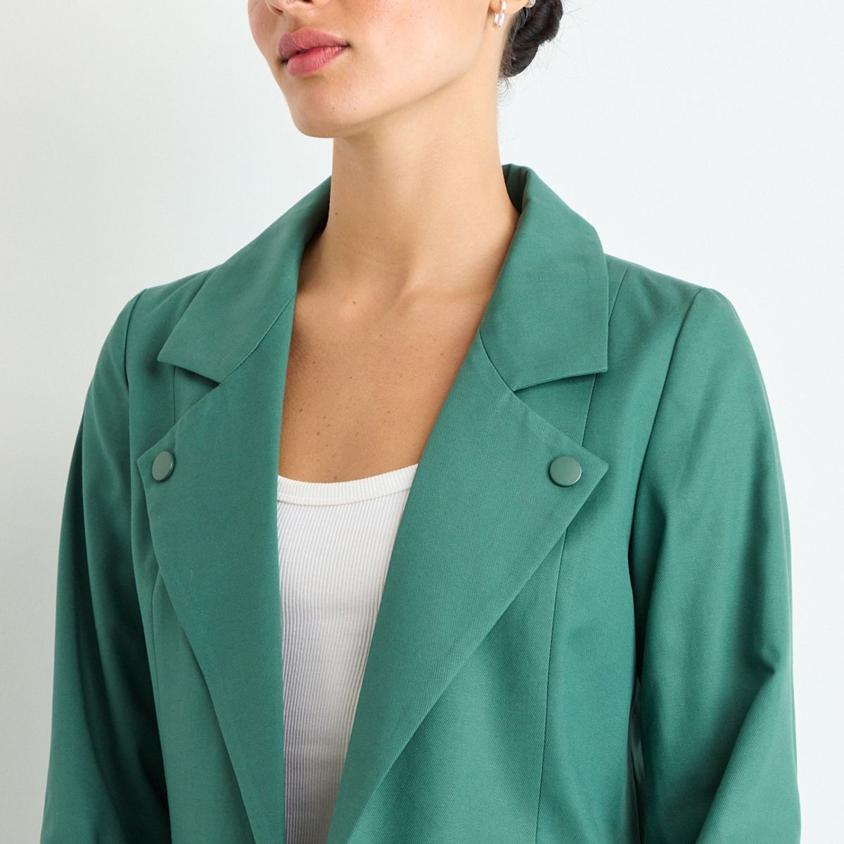 IO - Tapado Abierto Mujer Verde Oliva IO