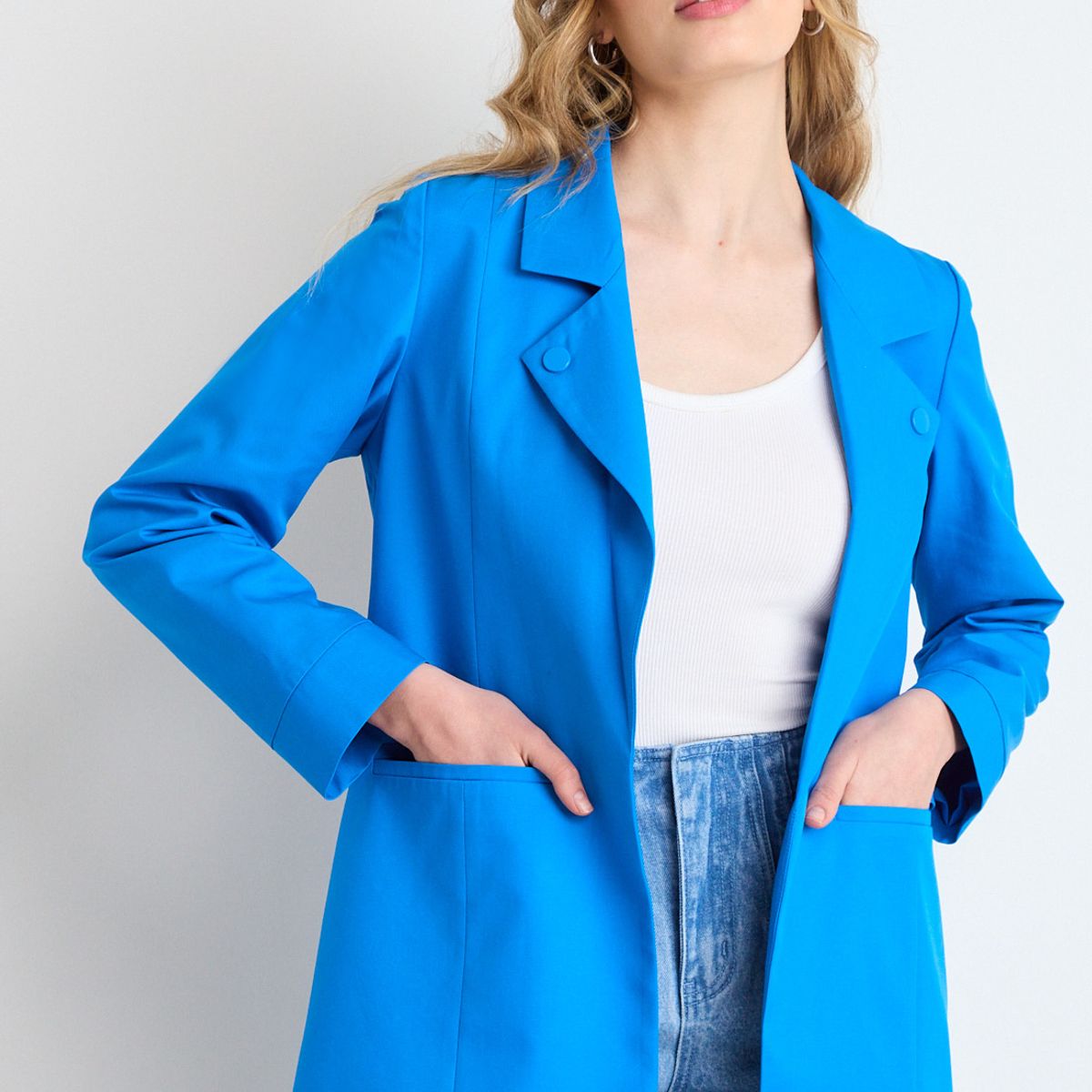 IO - Tapado Abierto Mujer Azul IO