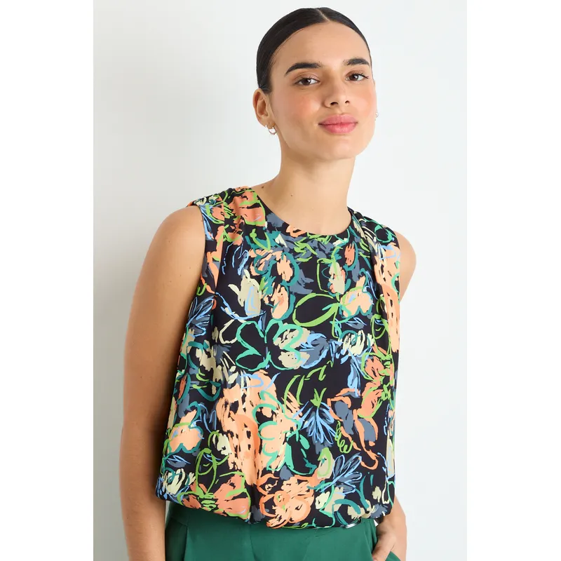 IO - Blusas Sin Manga Mujer Negro IO