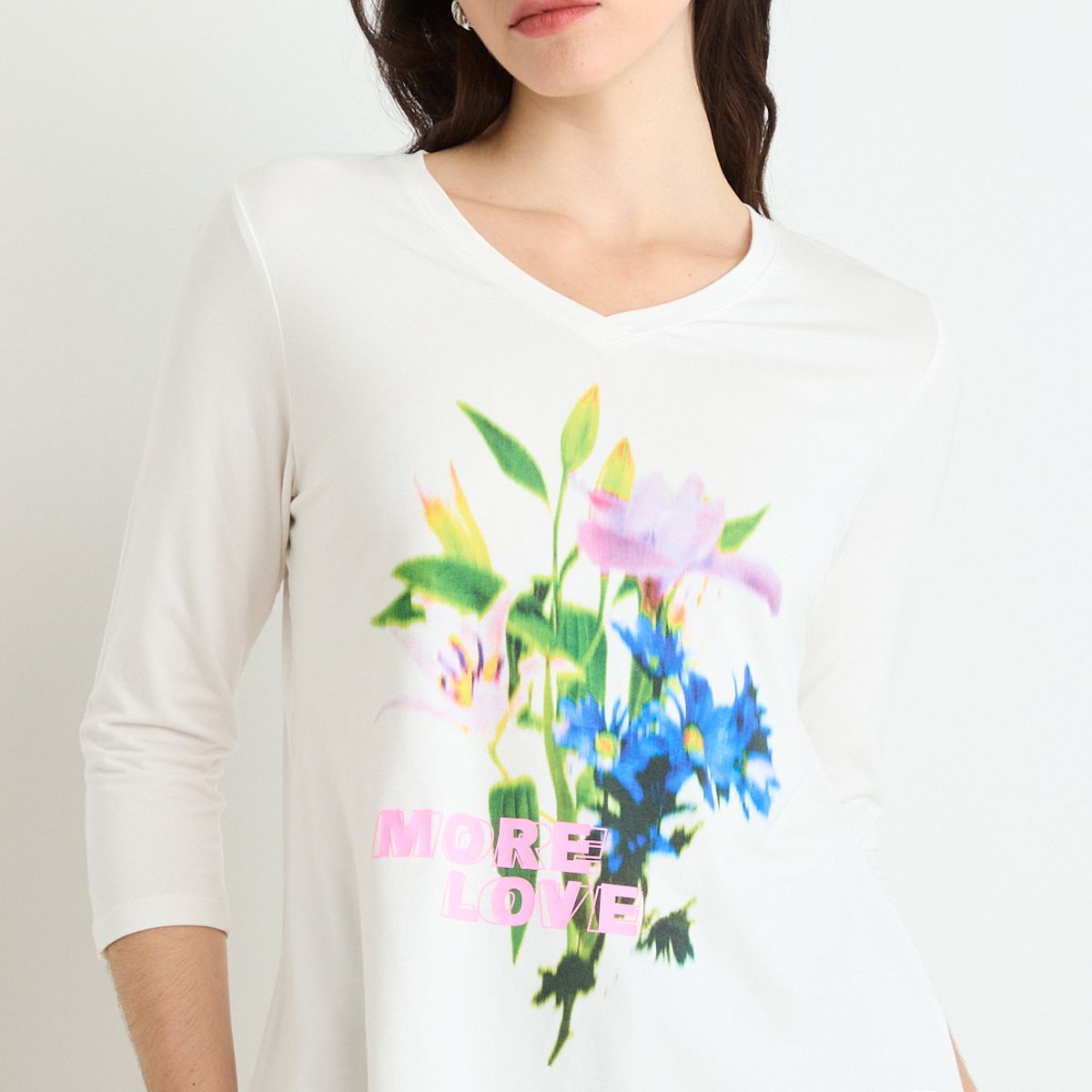 ASH - Polera Manga Larga Mujer Crudo Ash